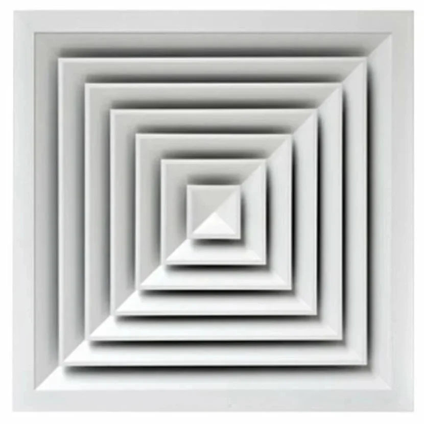 60x60 cm Kare Anemostad Dampersiz - Dış Ölçü